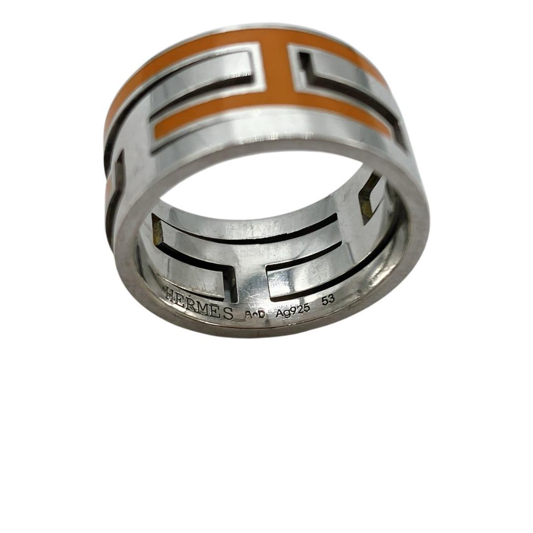 HERMES ムーブアッシュ SV925 リング 指輪 約13号