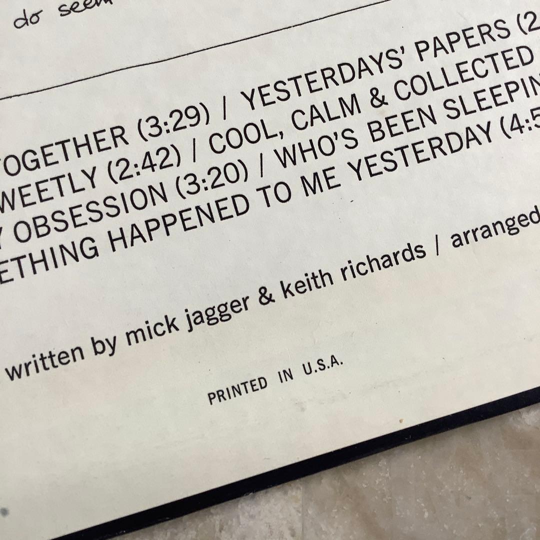 激レア!美品! 1967年発売 USオリジナル ストーンズ ビトゥイーン・ザ・