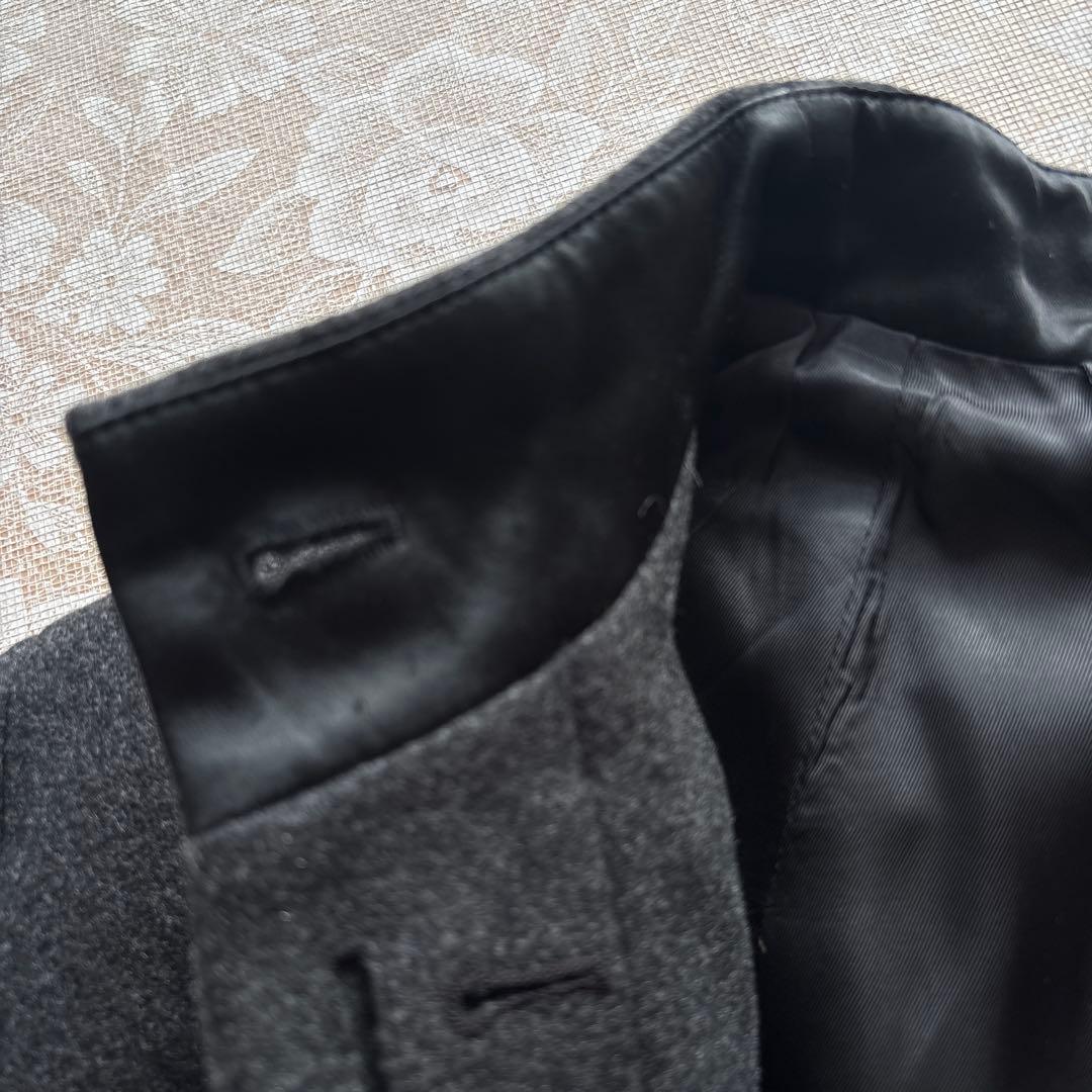 美品　ニールバレット　オーバーサイズ　ウールジャケットコートXSチャコールグレー