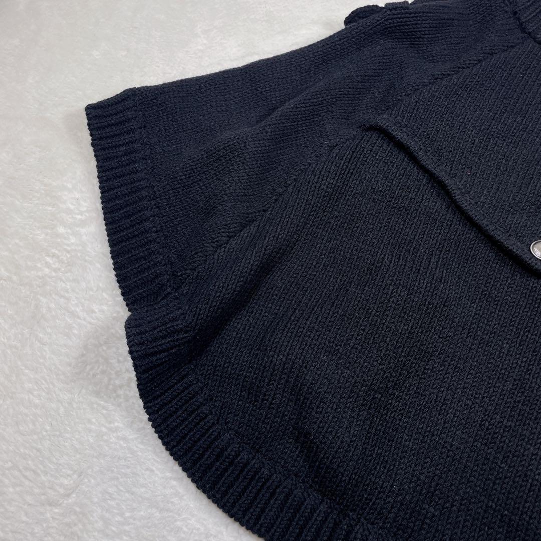 @yyyバーバリーロンドンブルーレーベル ニット　ポンチョ 三陽商会