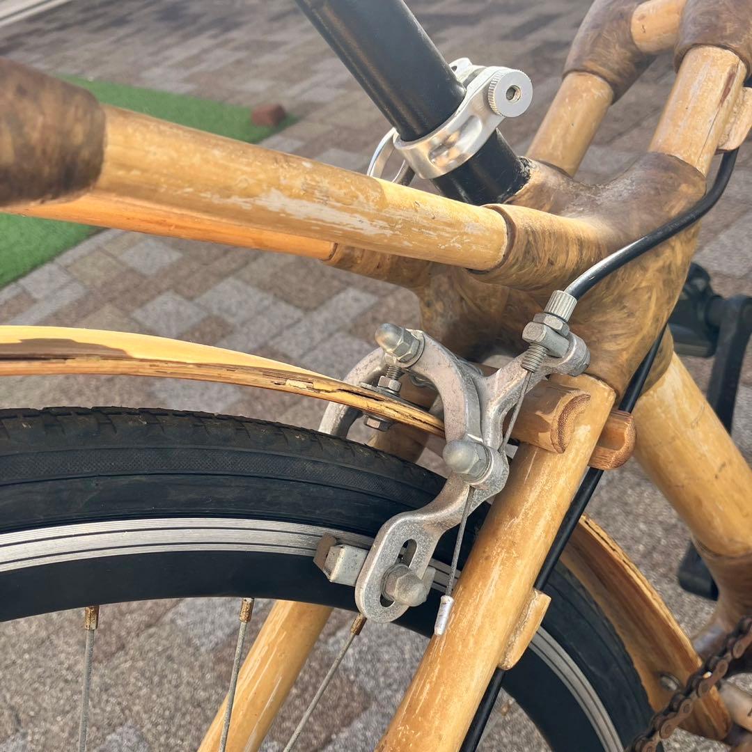 ベトナム製　バンブーバイク　竹製フレーム　竹製自転車