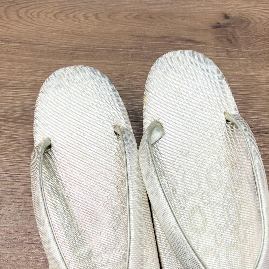 3F 和装 草履 バッグ セット 礼装用 キンワシ印 東京謹製 金糸 銀糸 美品