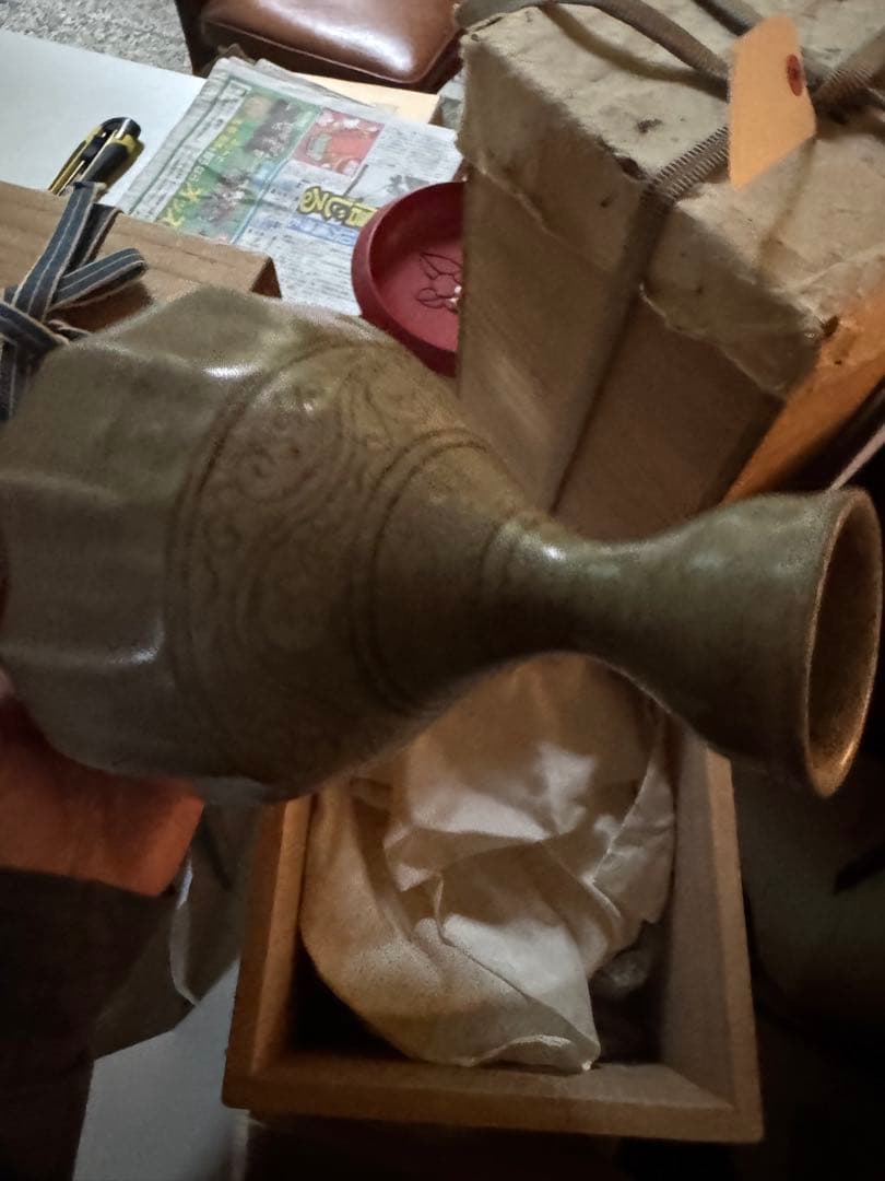 ‼️3さん専用‼️値段‼️リサイクルFORT‼️new9/9唐物②‼️六朝青磁盤口瓶