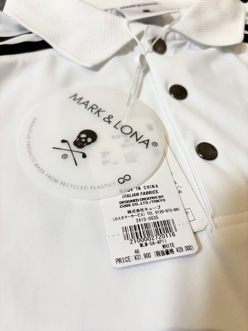 新品未使用　MARK&LONA メンズ ポロシャツ　46(M)