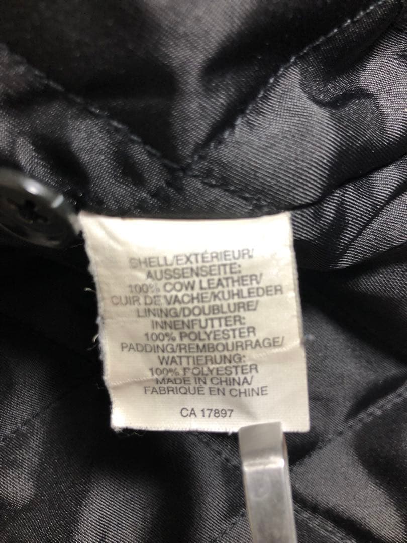 【1990s紺タグ良品M】OLD GAP 黒レザージャケット