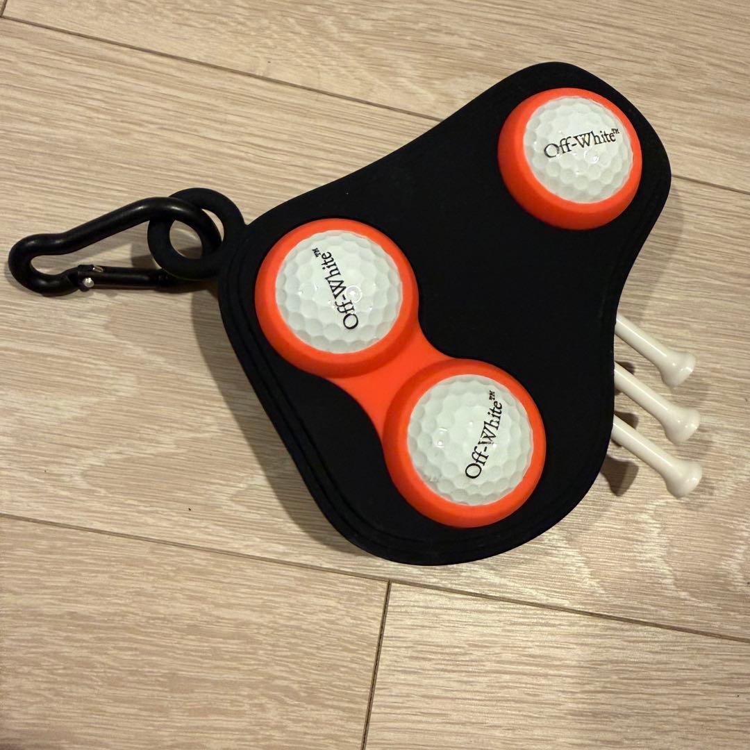 Off-White ゴルフボールホルダー ティー付き
