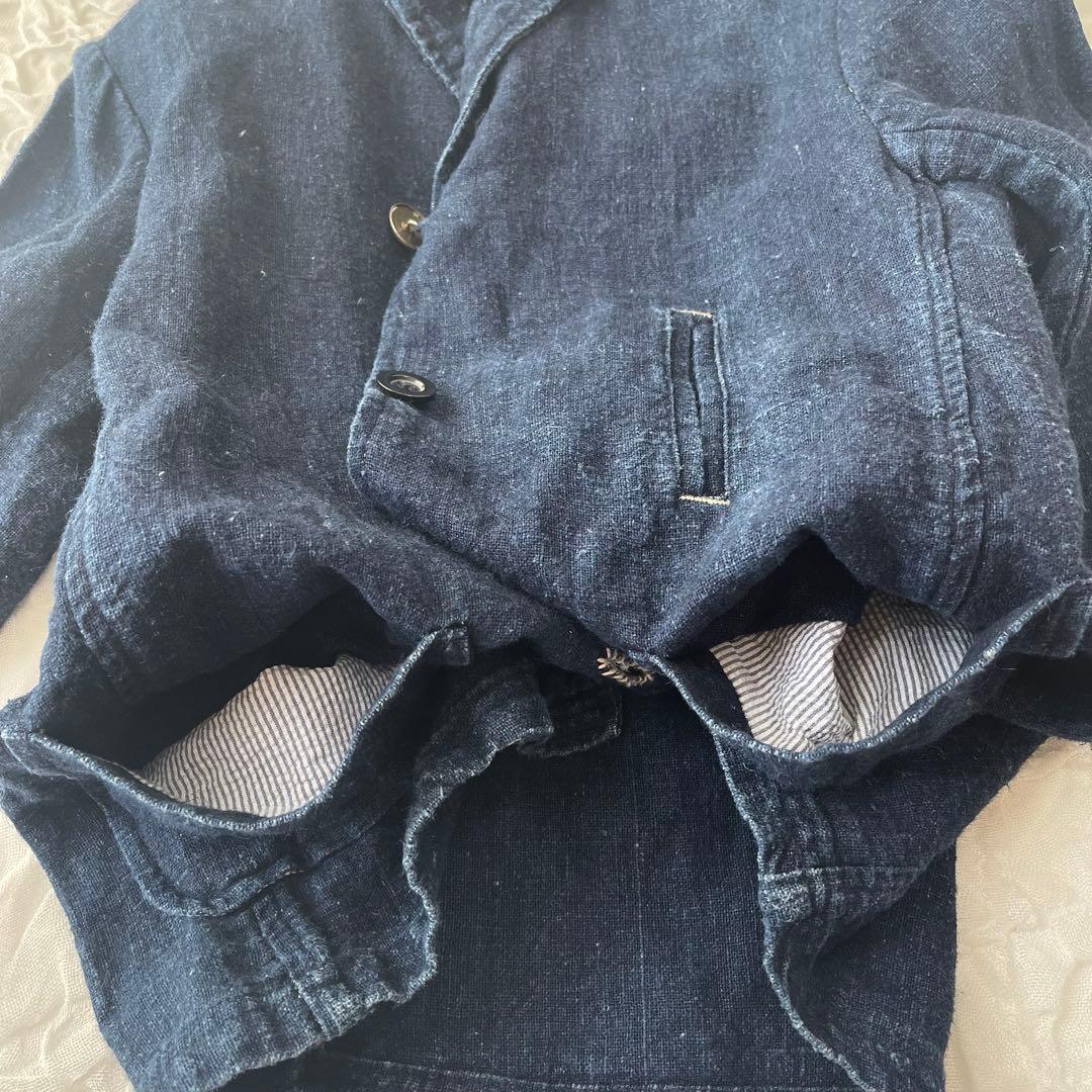 ジャケット HAI KARA ハイカラ ヘンプ HEMP 100% インディゴ