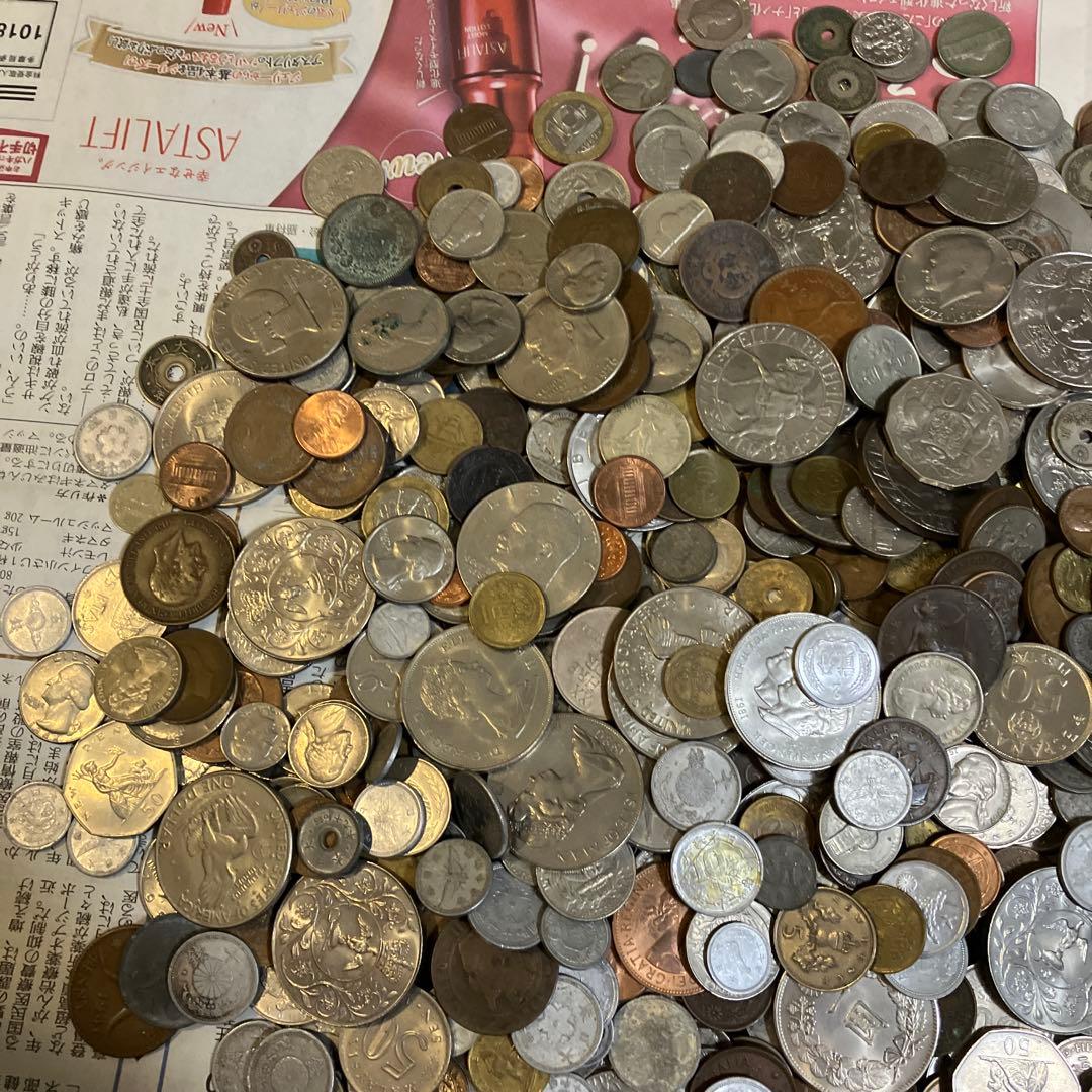 外国　日本古銭　まとめ売り　約6.3kg