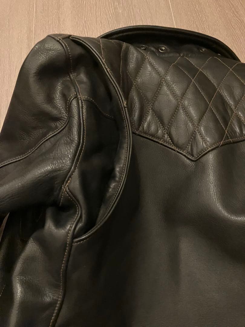 スカルフライト　レザージャケット 36