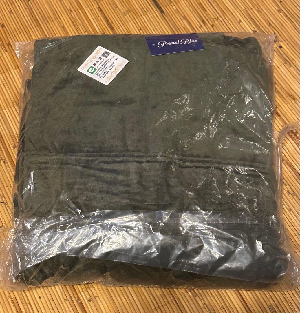 大東洋x AMZA サウナポンチョ ダークグリーン　コットン　アムザ