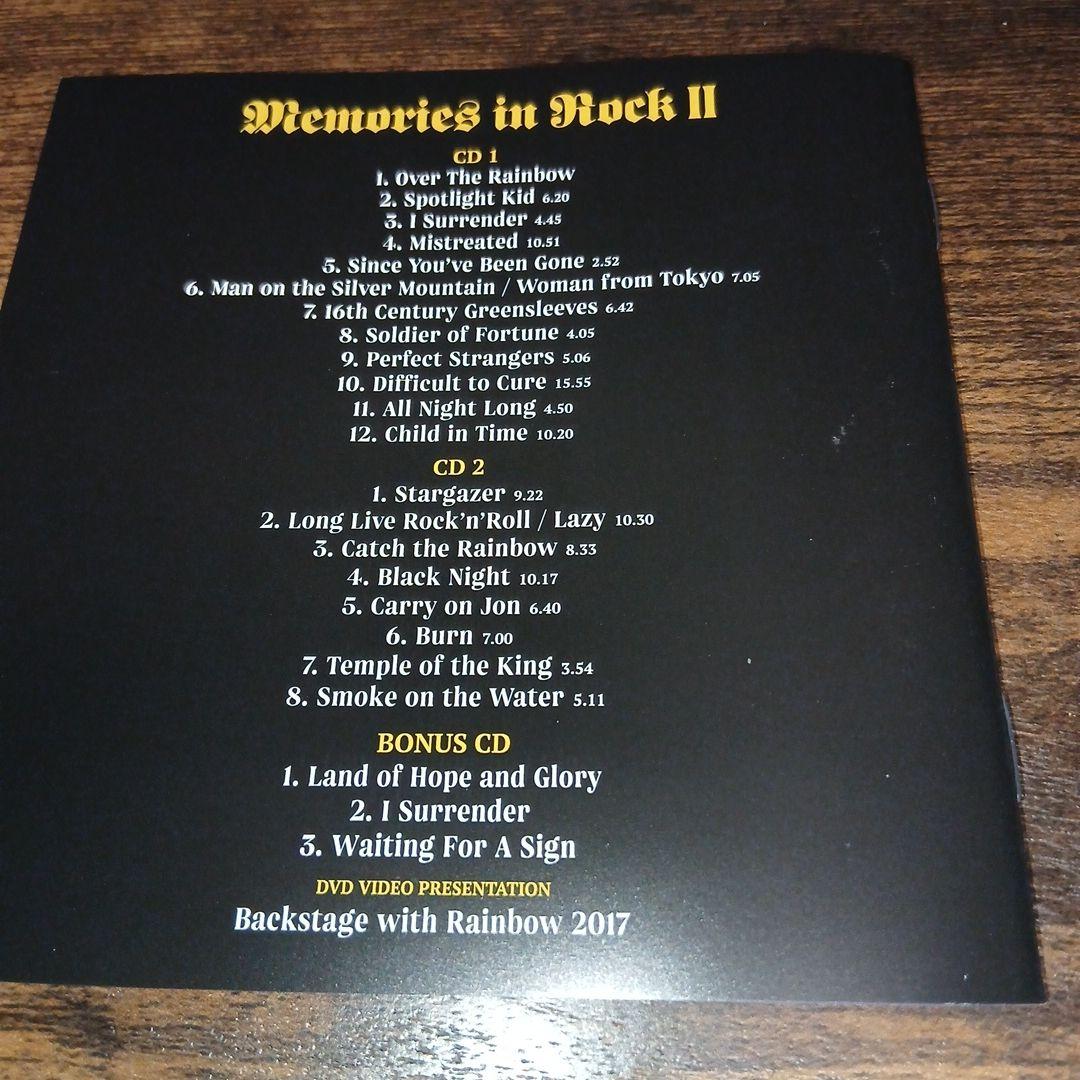 RAINBOW メモリーズ・イン・ロックII メタル　ヘヴィメタル　ハードロック