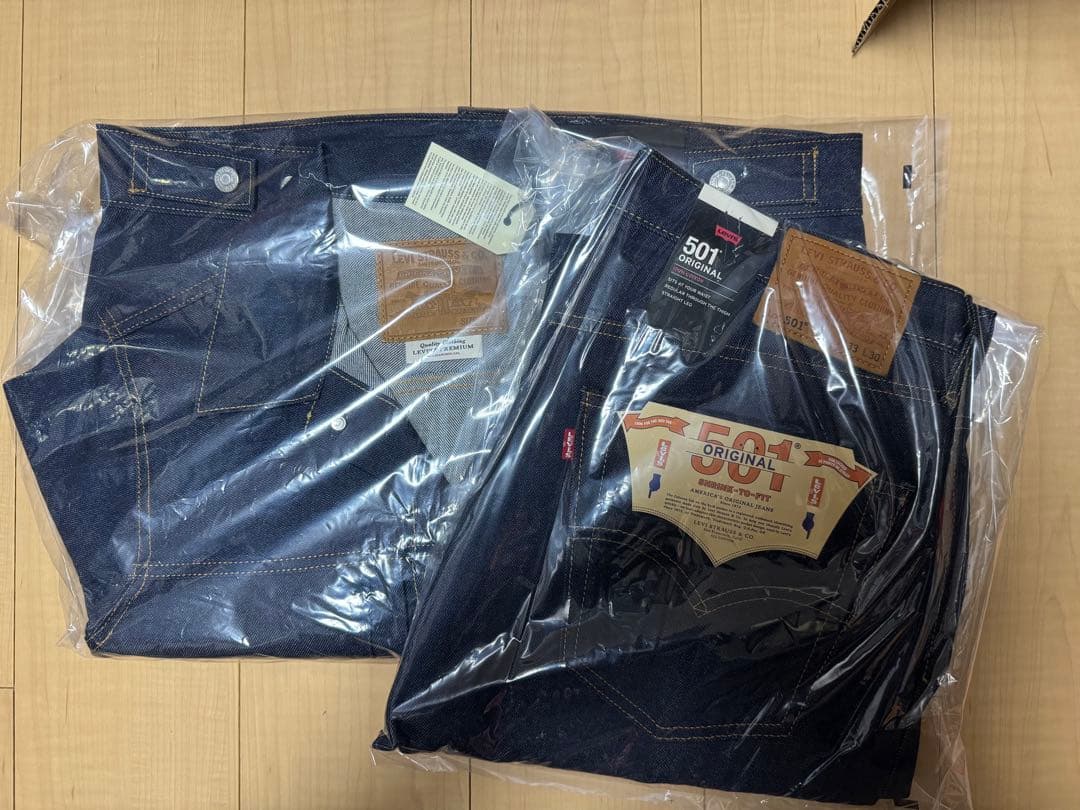 Levi’s セットアップ type2 rigid 501 slvge リジット