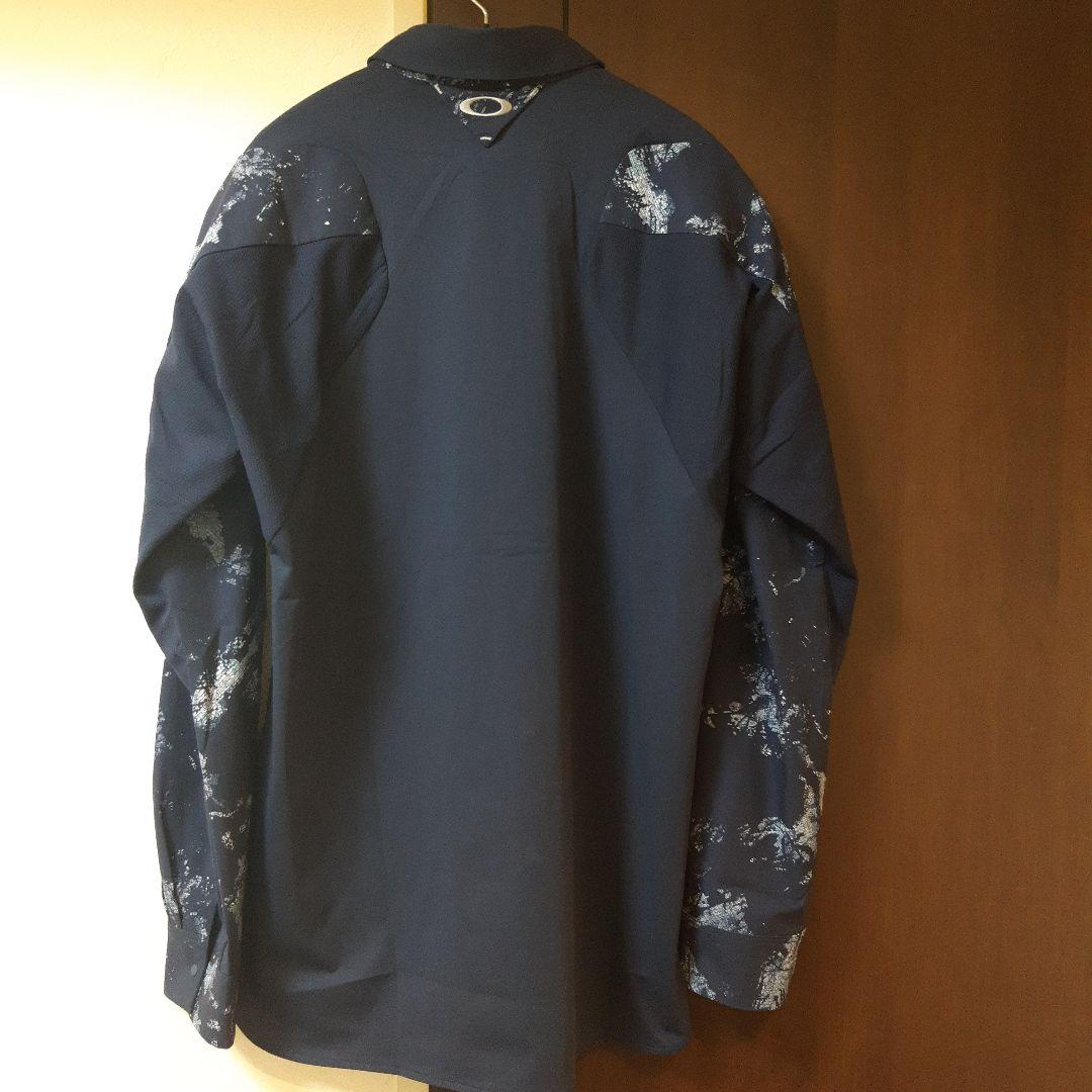 新品　オークリーゴルフ　メンズ　4WAYストレッチシャツ　スカルシリーズ　L