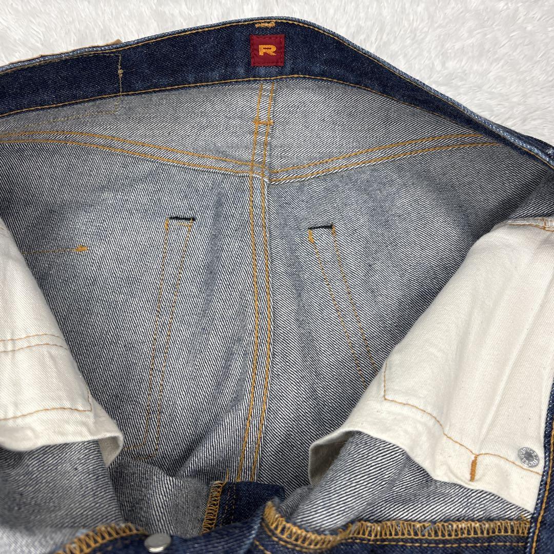 RESOLUTE(リゾルト)710 濃紺デニム 黄耳　セルビッチ W32