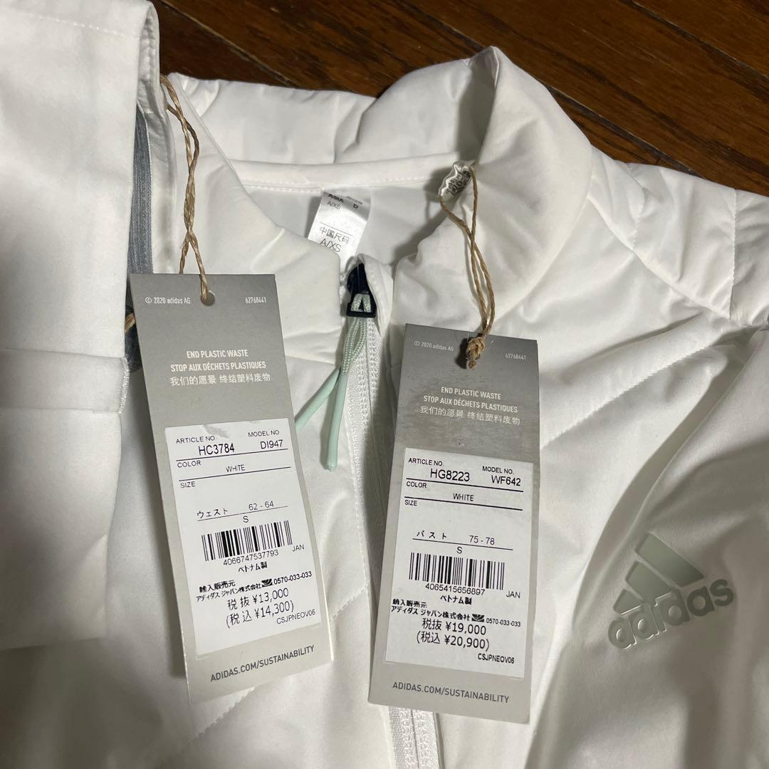 adidas 保温 中綿 上下 セットアップ S