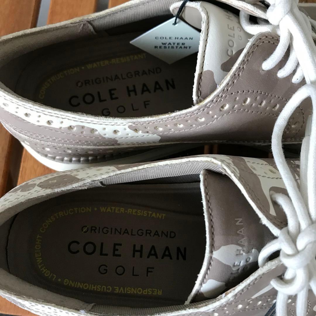 【新品】25.5cm COLE HAAN コールハーン ゴルフシューズ 薄茶