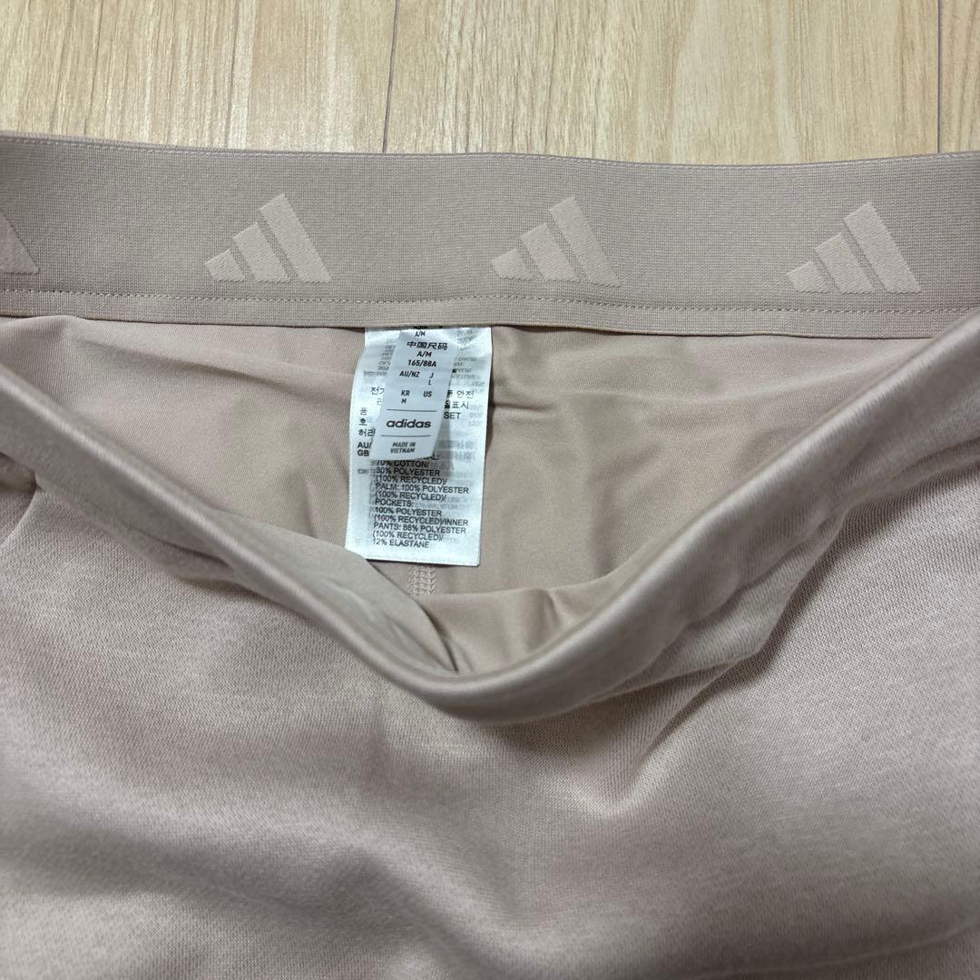 新品アディダスゴルフ セットアップ ジャケット＆スカート Lサイズくすみピンク