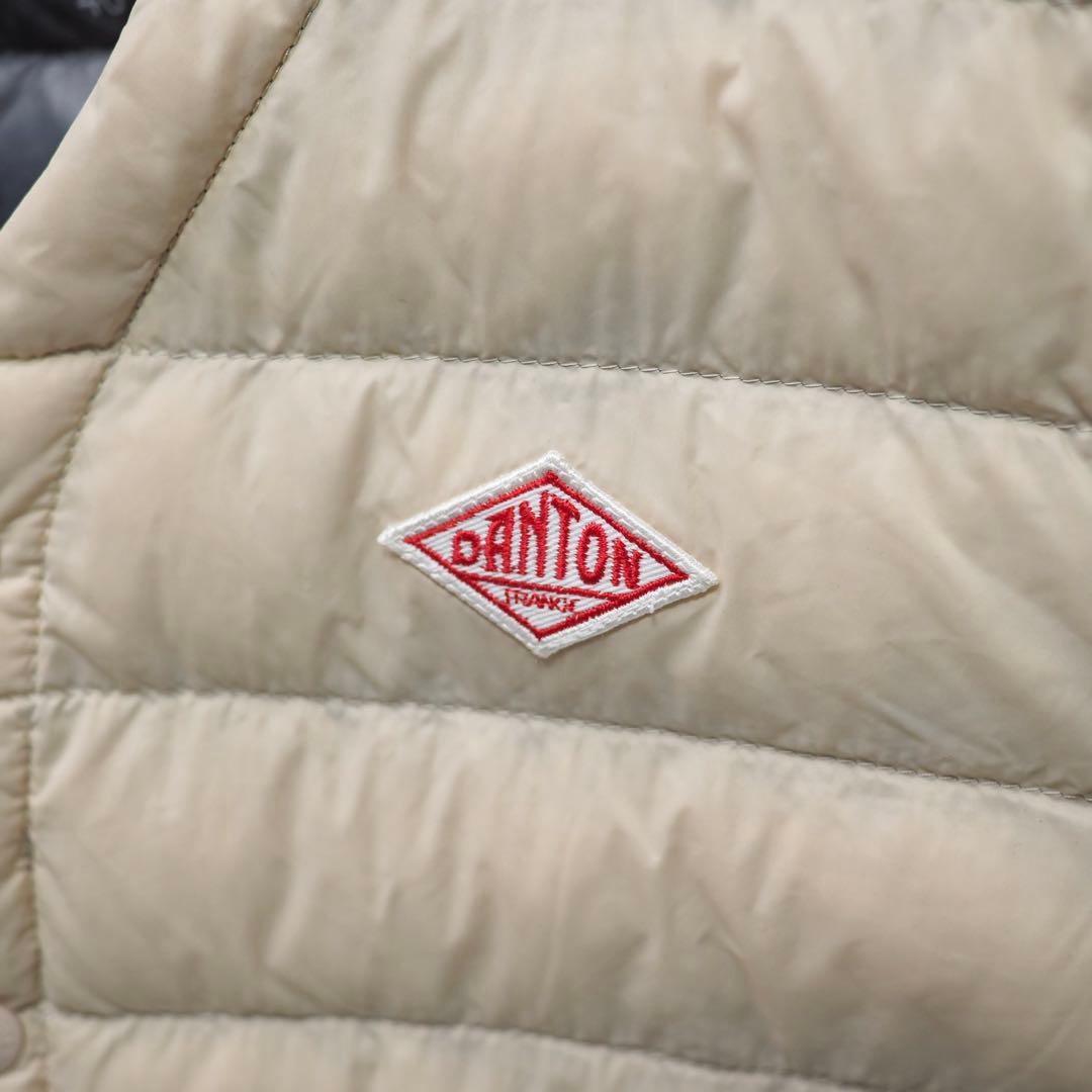 DANTON｜17AW インナーダウンベスト（40・アイボリー)