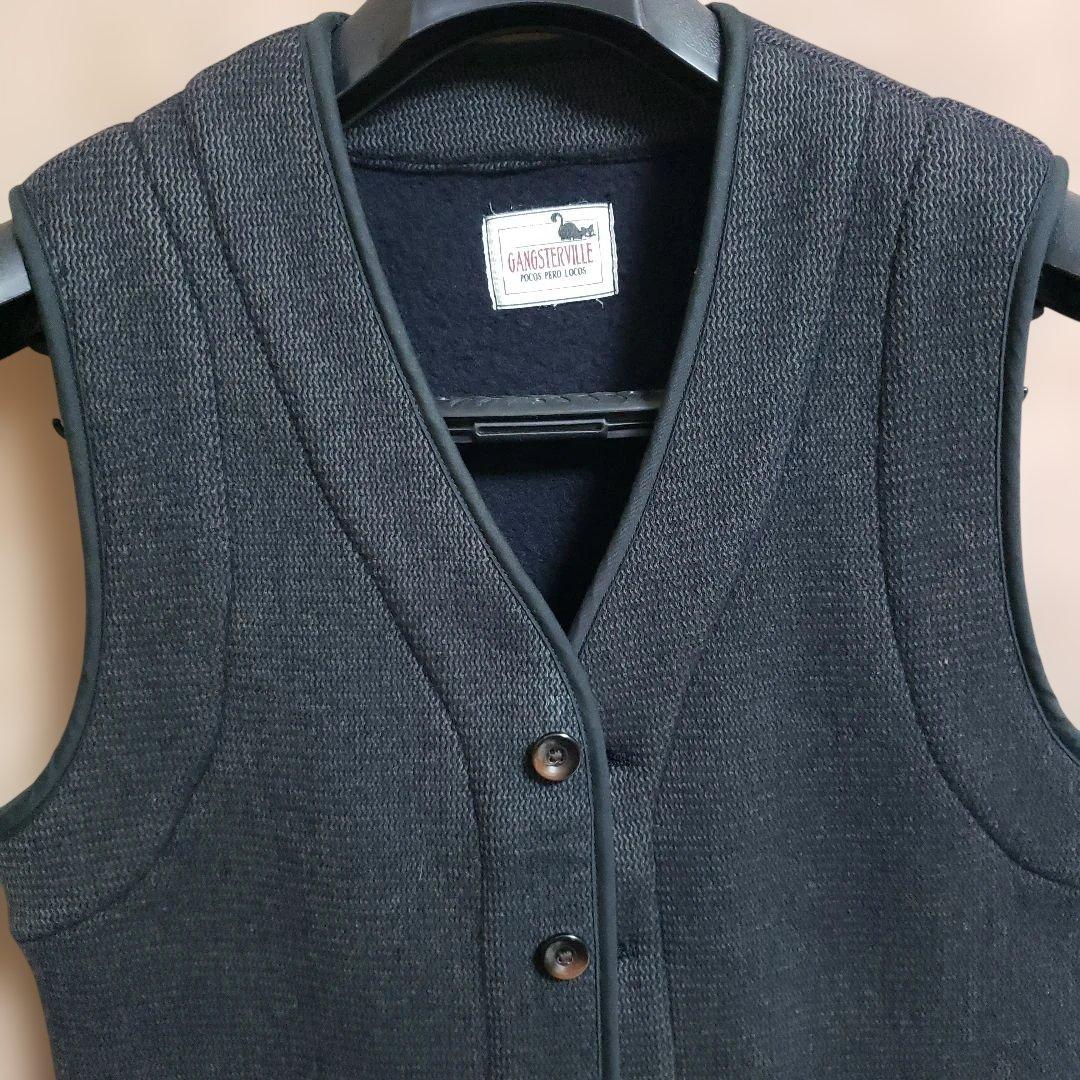 ギャングスタービル 馬革カーコート&ウールベスト