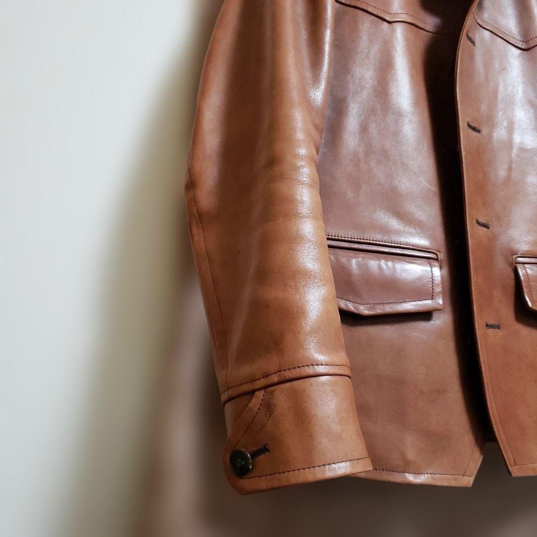 ギャングスタービル 馬革カーコート&ウールベスト