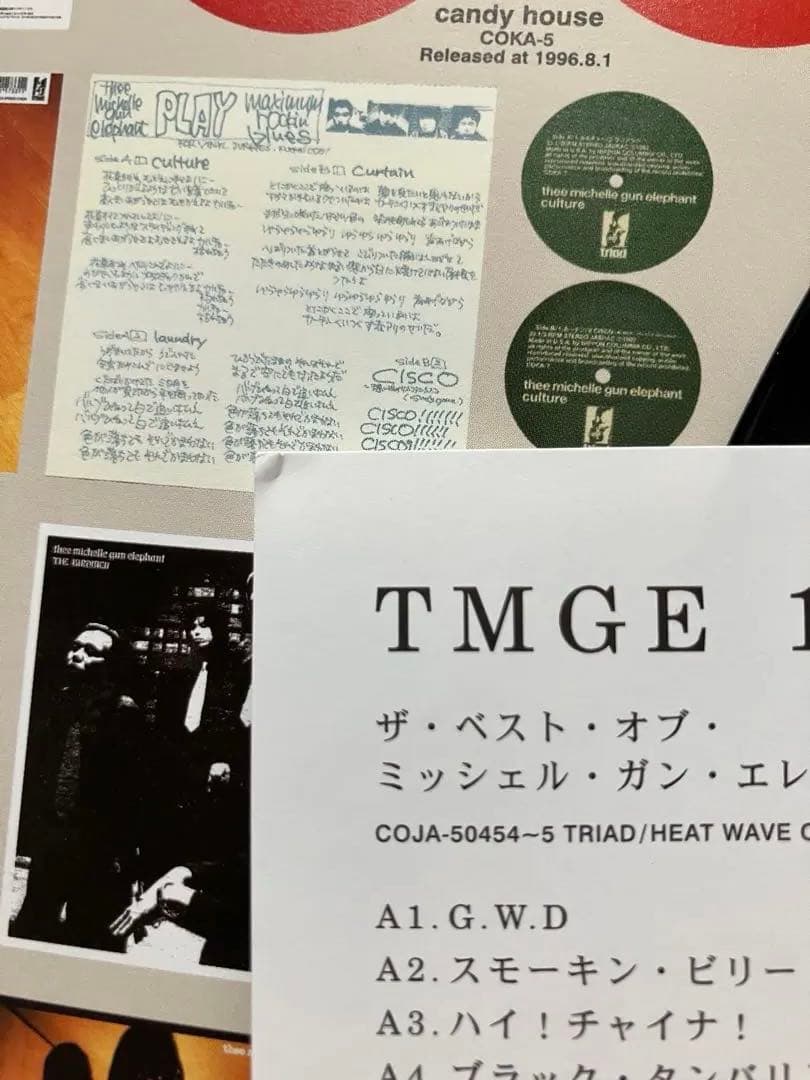 ミッシェルガンエレファント　106 TMGE アナログ　レコード