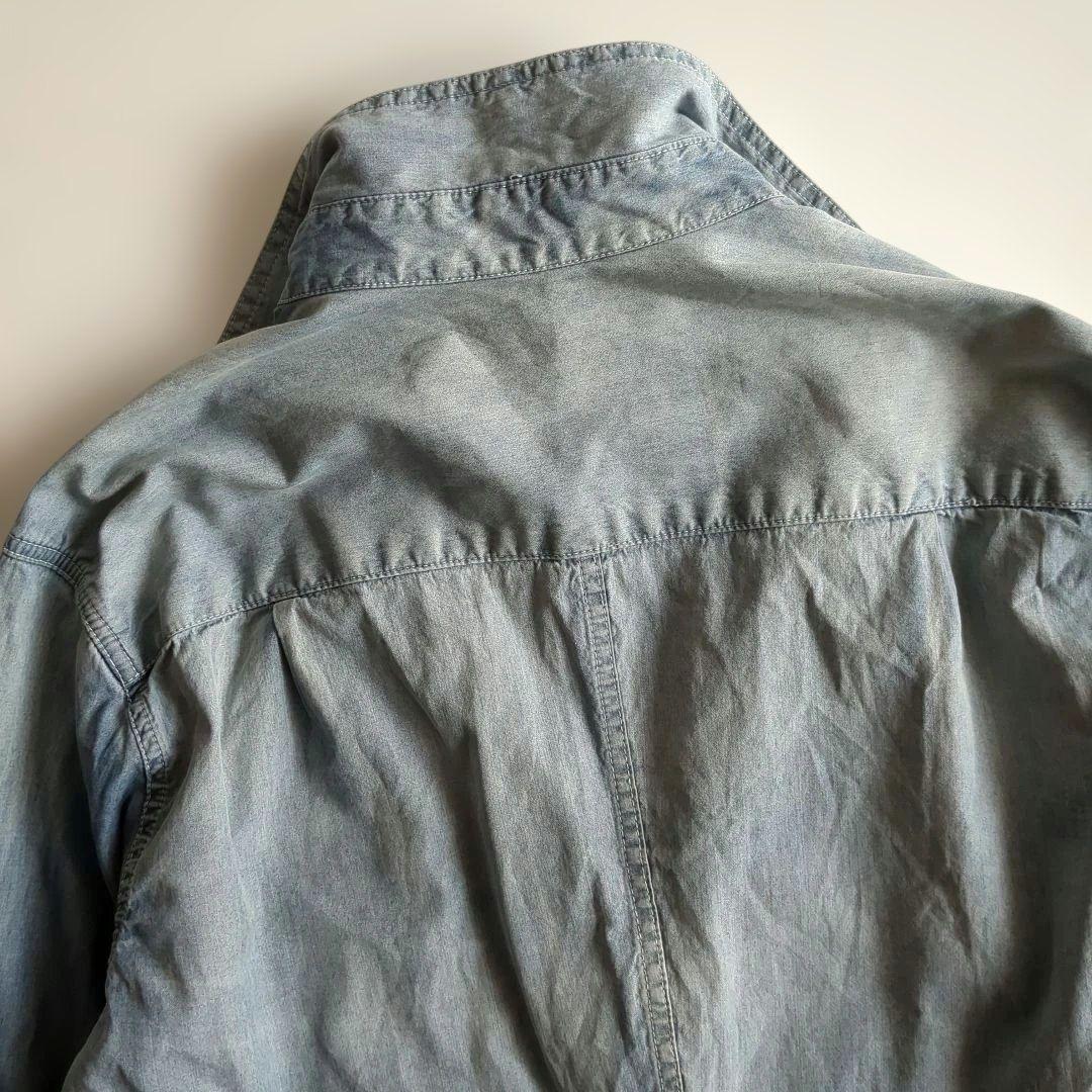 フランクアンドアイリーン ロンハーマン 長袖シャツ コットン ビンテージ加工