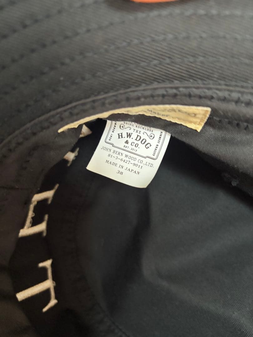 THE H.W.DOG&CO ブラック バケットハット