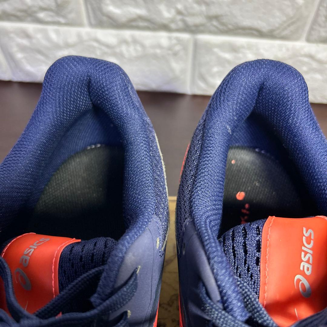 美品　プレステージライト4 オムニクレー　ワイド　27 ネイビー　テニスシューズ