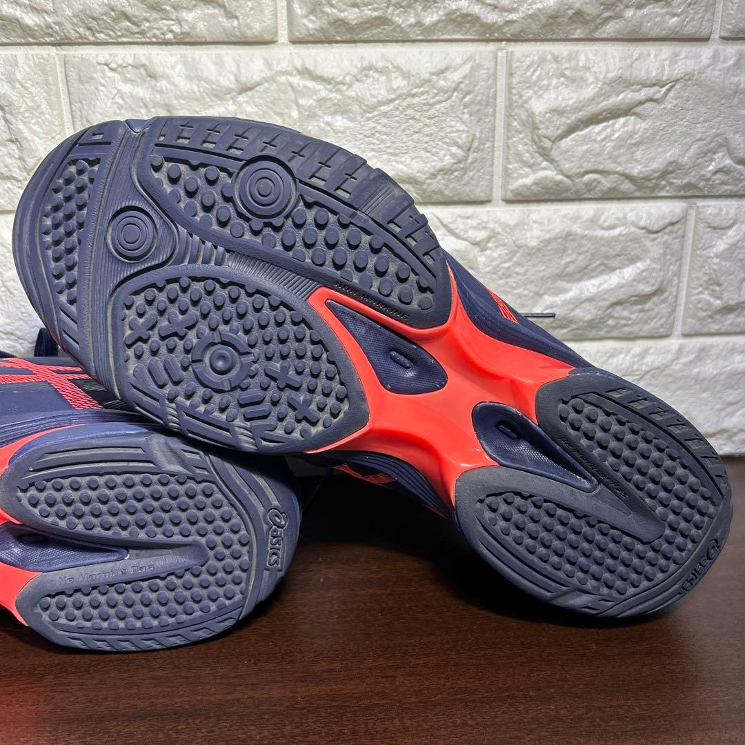 美品　プレステージライト4 オムニクレー　ワイド　27 ネイビー　テニスシューズ