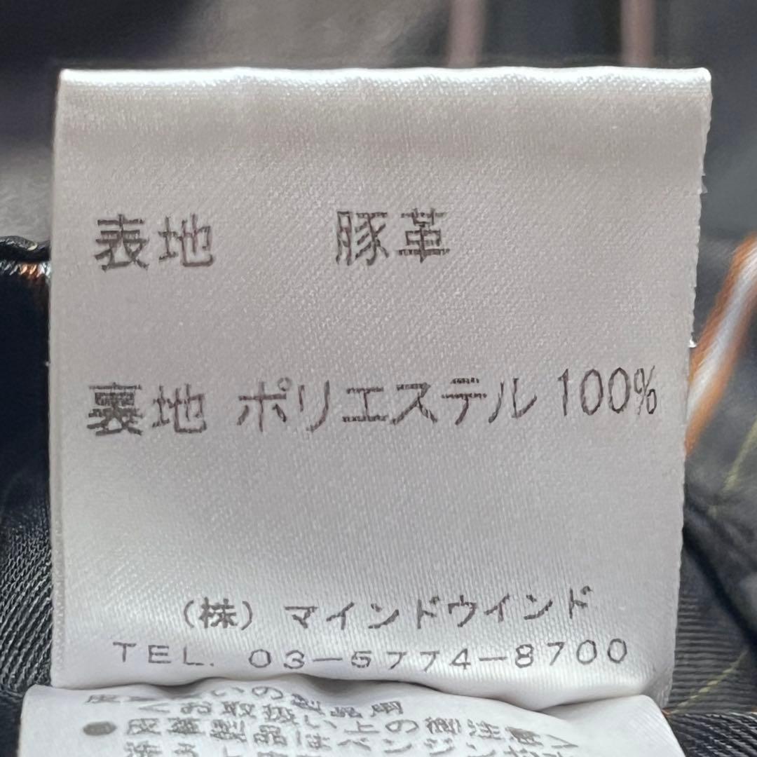 メンズファッション♪A.S.M シングルライダース レザーシャツジャケット