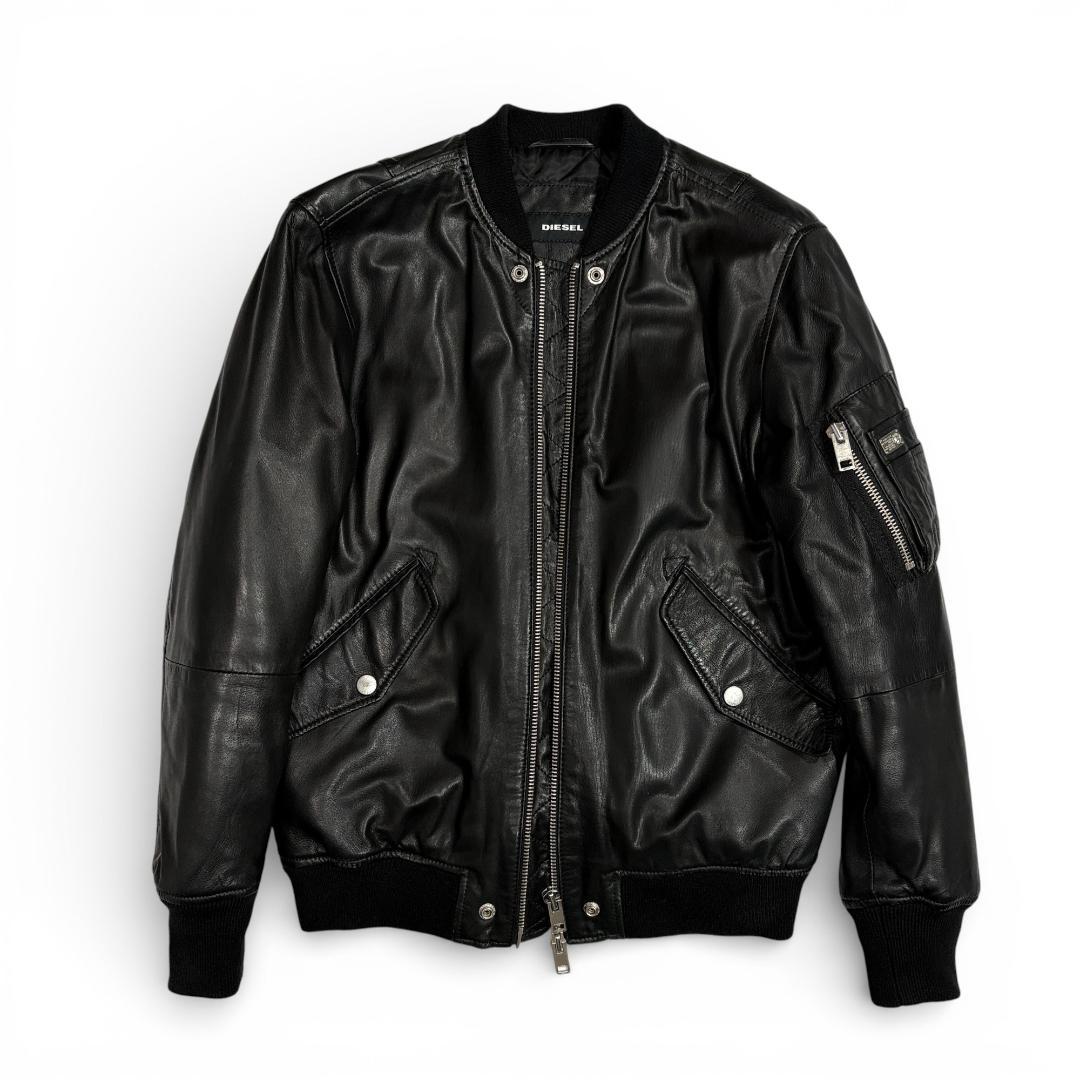 ✨大幅値下げ✨17,800円美品 ★DIESELディーゼル羊革MA-1S中綿