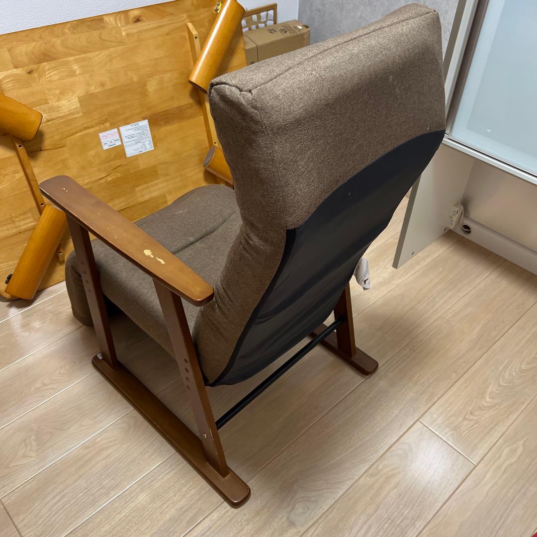 ニトリ　3段調整高座椅子（JC-E01） ブラウン リクライニングチェア