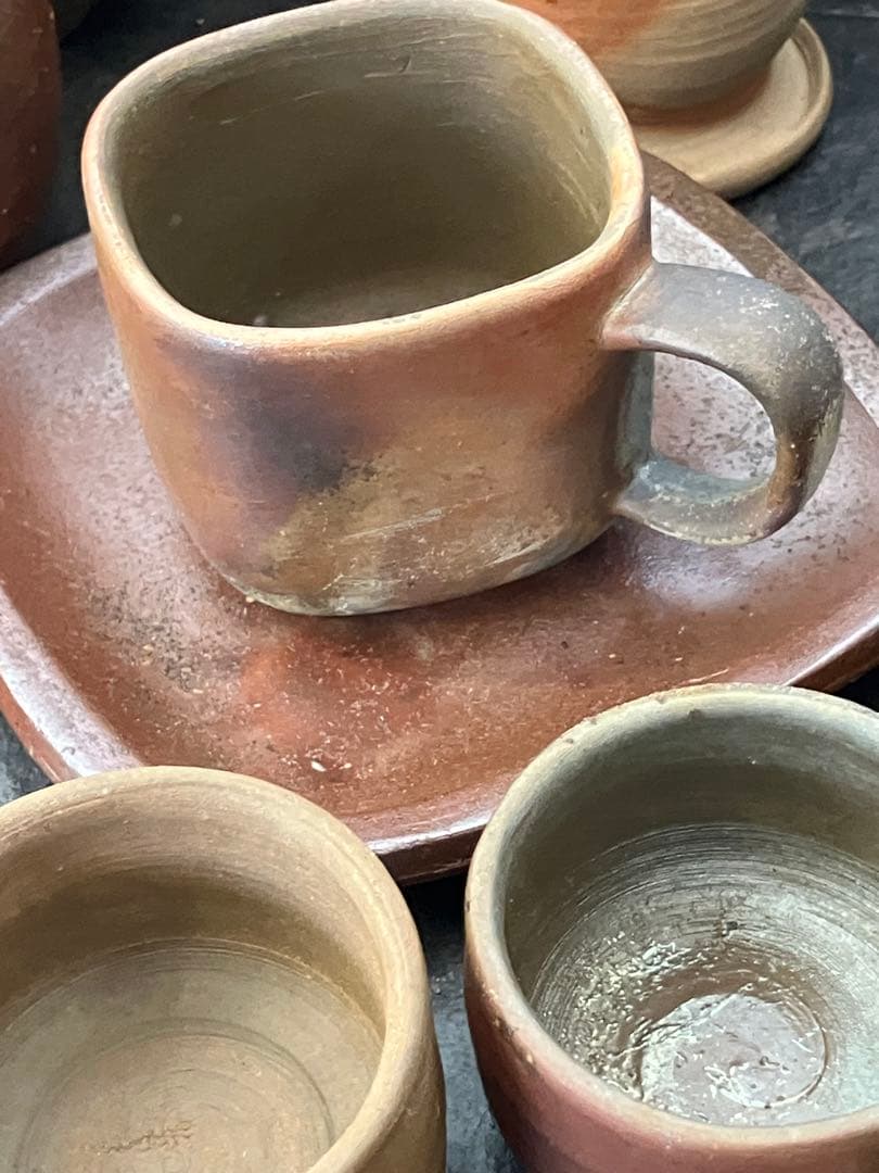 備前焼 おまとめセット 花瓶 壺 湯呑み お皿 陶器　お猪口　ぐい呑み