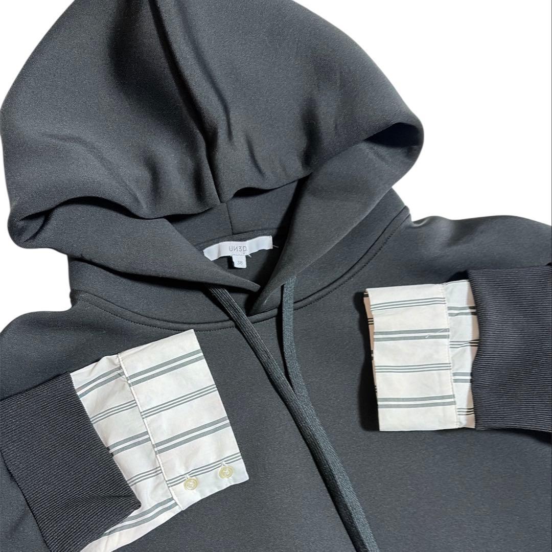 美品 UN3D. アンスリード ドッキングスウェットワンピース 38