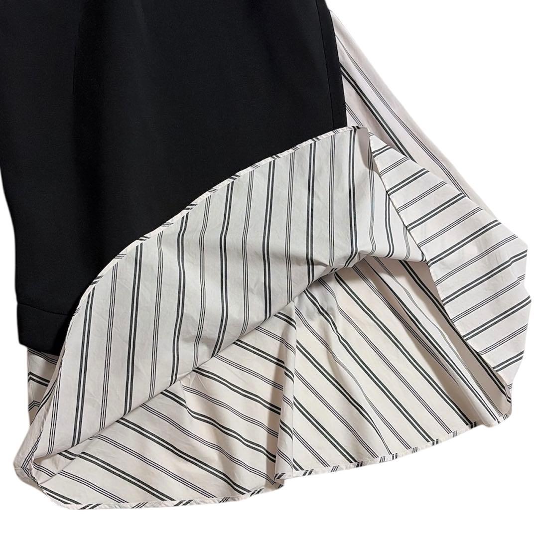 美品 UN3D. アンスリード ドッキングスウェットワンピース 38