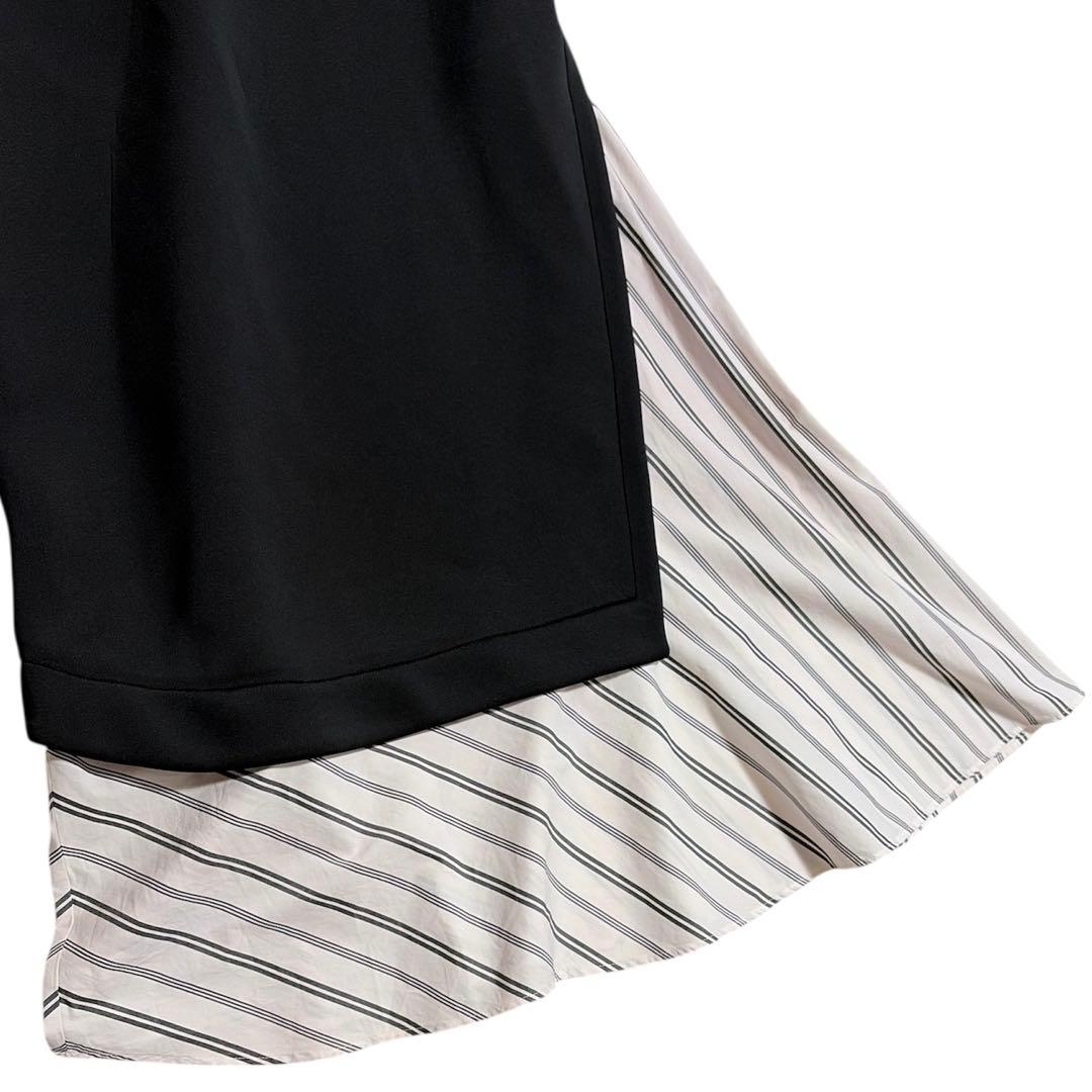 美品 UN3D. アンスリード ドッキングスウェットワンピース 38