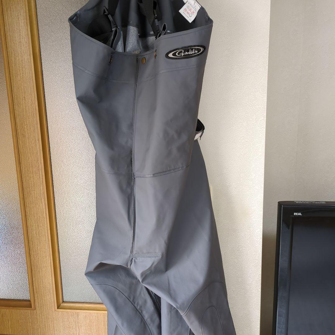 がまかつＧＭ-3286グレーＭ pvcサロペット　レインウェア　合羽