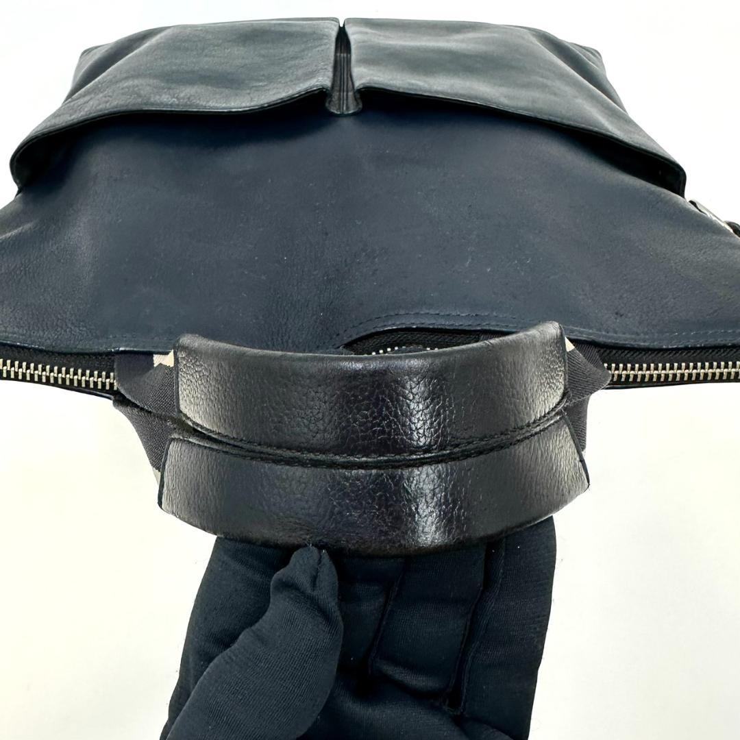 COACH コーチ チャールズ フォールドオーバー 2way トートバッグ 濃紺