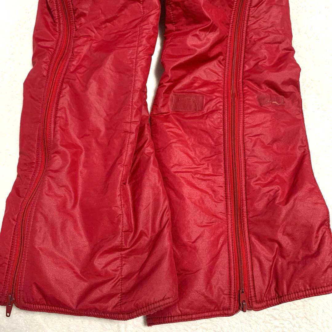 90'sゴールドウィン　スノーボード　スキーウェアパンツ　レッド　ブーツカットS