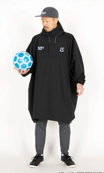 LUZeSOMBRA　TWM　ライトテックポンチョ　ブラック　収納袋付　美品