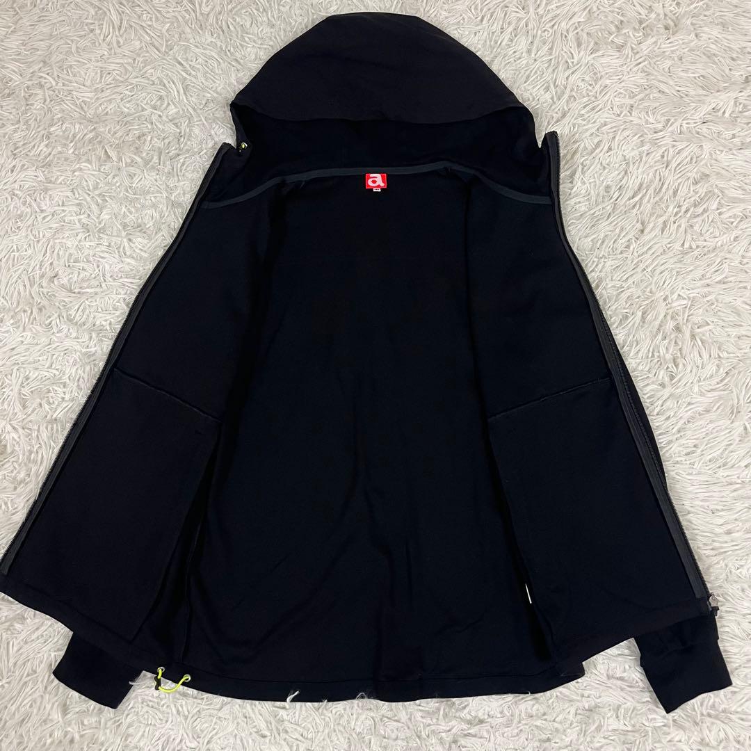 【美品】アルチビオ フルジップアップパーカー 48 L ブラック 黒 フード