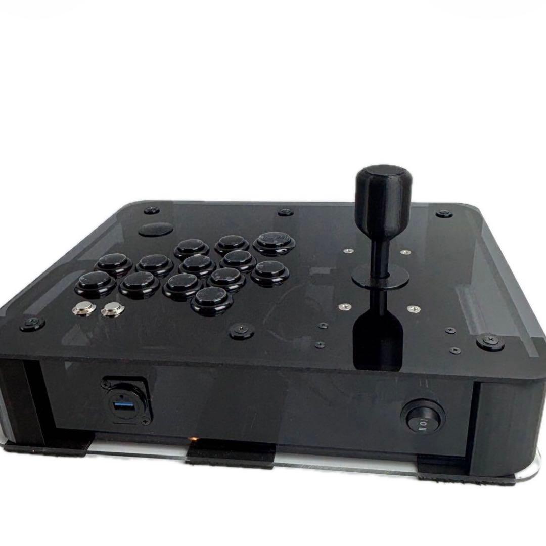 【静音レバー＋ショートストロークボタン】 Qanba Gravity ハンドル付