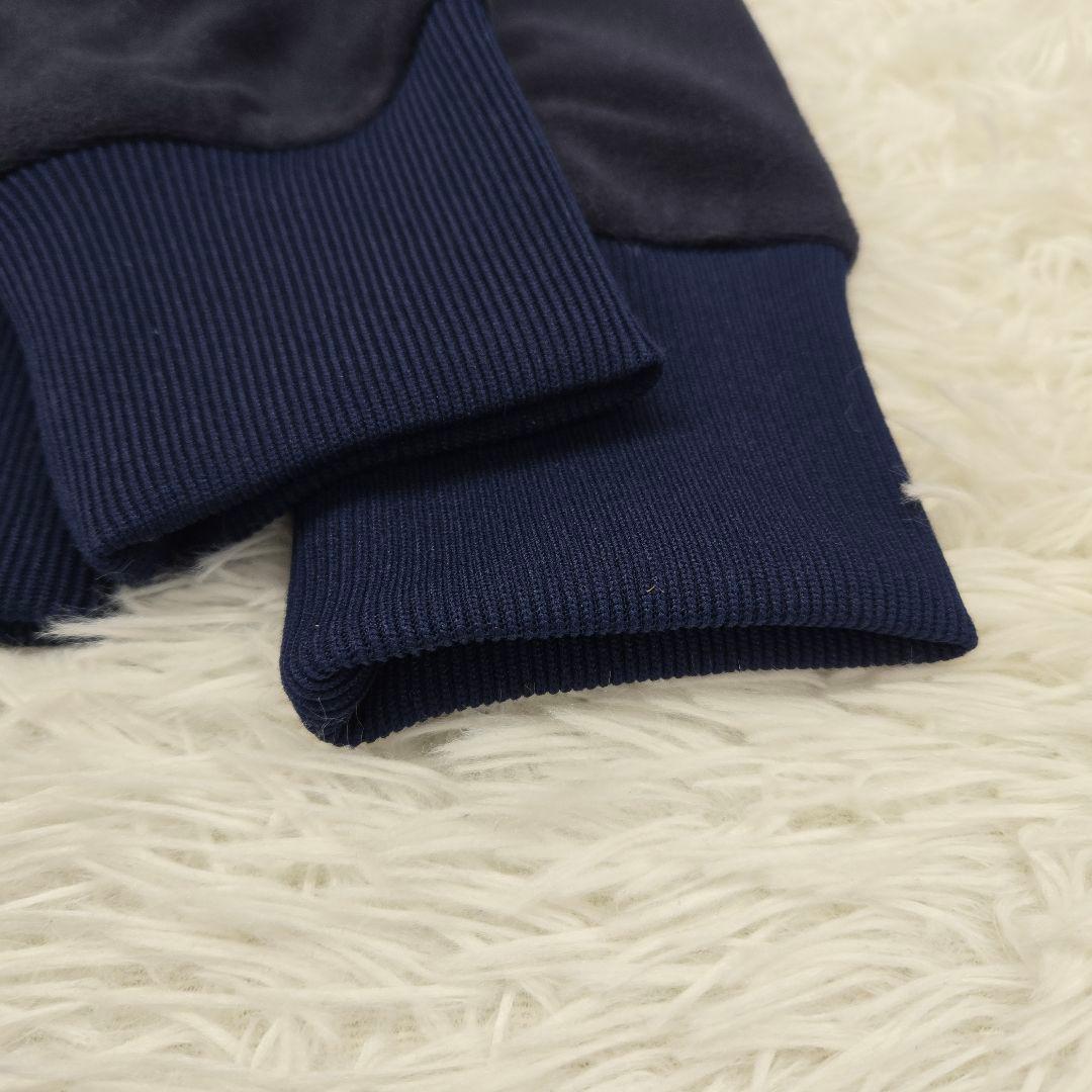 ラフ&スウェル　フリースジャケット　刺繍　ダブルファフナー　ネイビー　M