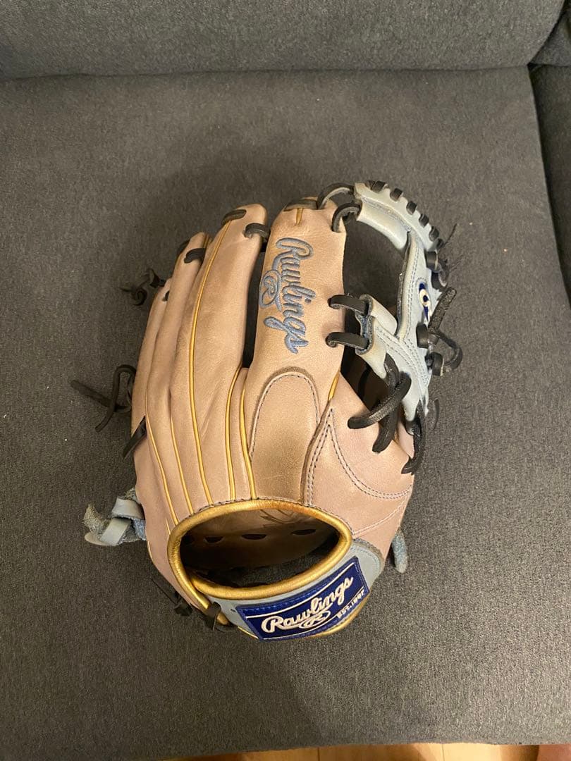 即購入可！ローリングス 内野用グローブ 軟式用 水色 グラブ 即戦力 右投げ用