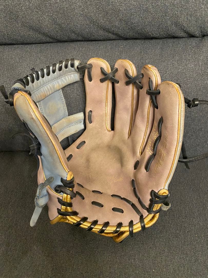 即購入可！ローリングス 内野用グローブ 軟式用 水色 グラブ 即戦力 右投げ用