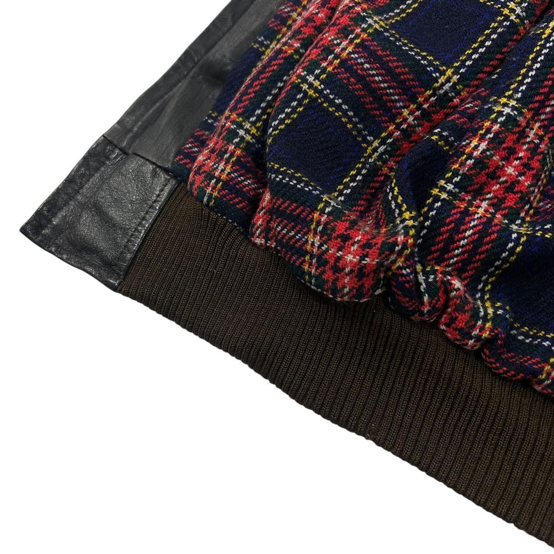 90's Vintage カウレザー/牛革 ボンバージャケット　メンズL