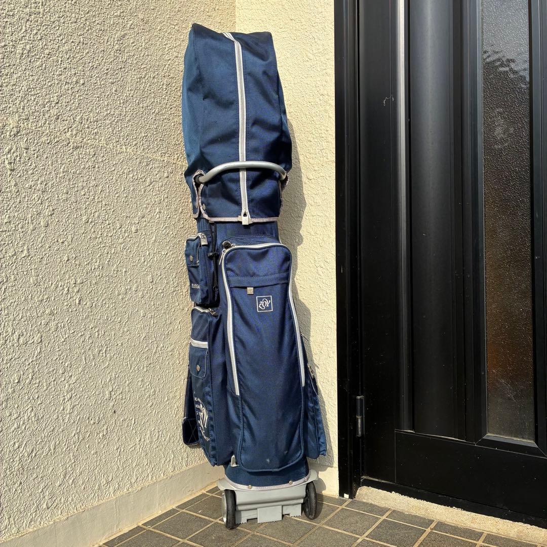 ZOY ゾーイ キャスター付き キャディバッグ ネイビー ゴルフ