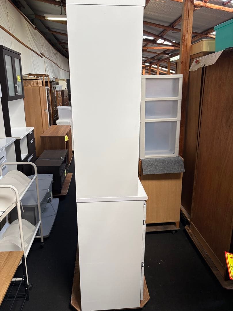 人気サイズ！　ノダ工業　レンジカップボード　横幅90㎝　奥行45㎝　高さ195㎝