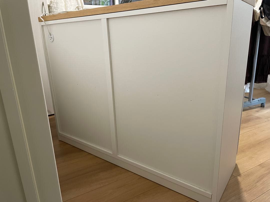 国産キッチンカウンター幅119/美品・使用1年/完成品/北欧インテリア/送料込