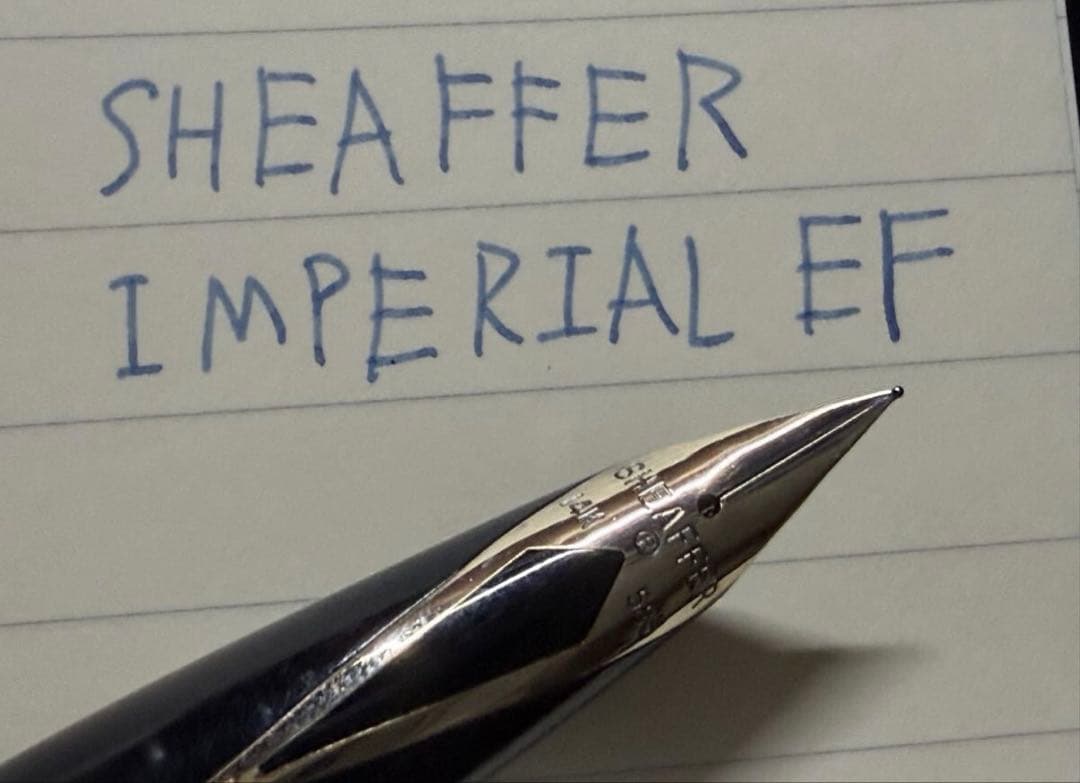 極美品 シェーファー インペリアル ゴールド 万年筆 EF 極細字